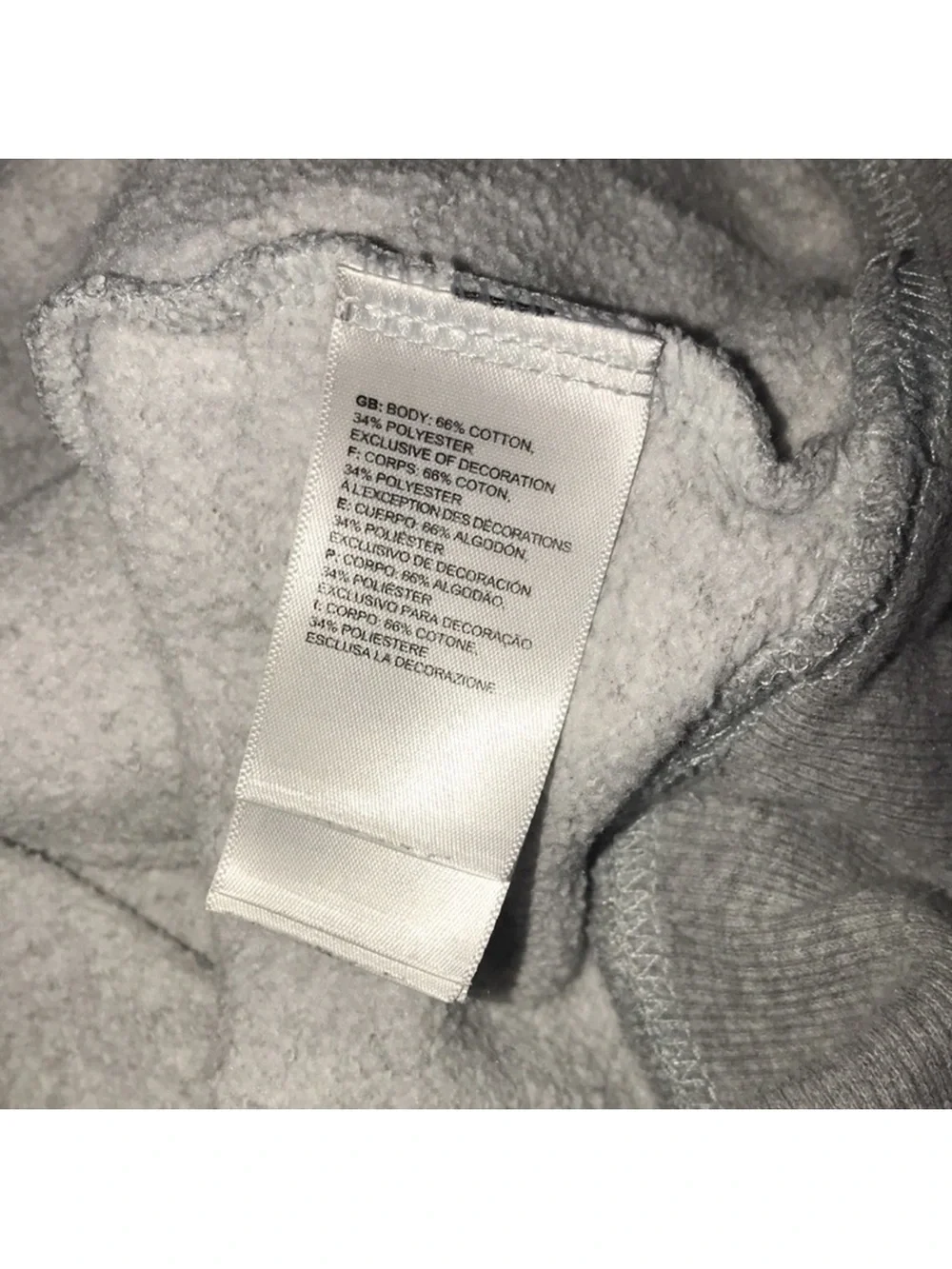 The North Face Men's Gray Logo Hoodie size medium paint 🎨 stained